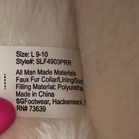 NWT Rachel Roy Burgundy Chenille Lipsole Scuff Slippers, Size L, … - Picture 6 of 9